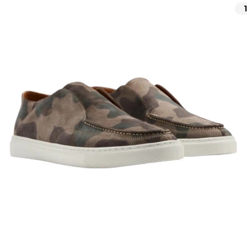 Peter Millar Camo Suede Slip On Loafer Size 12